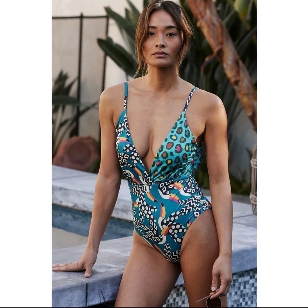 Farm Rio one piece Anthropologie